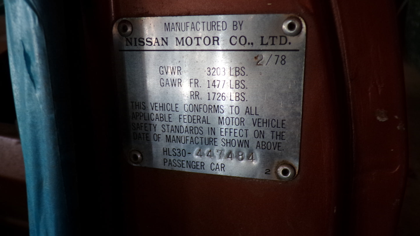 Datsun 1978 280Z Project Car Exceptional