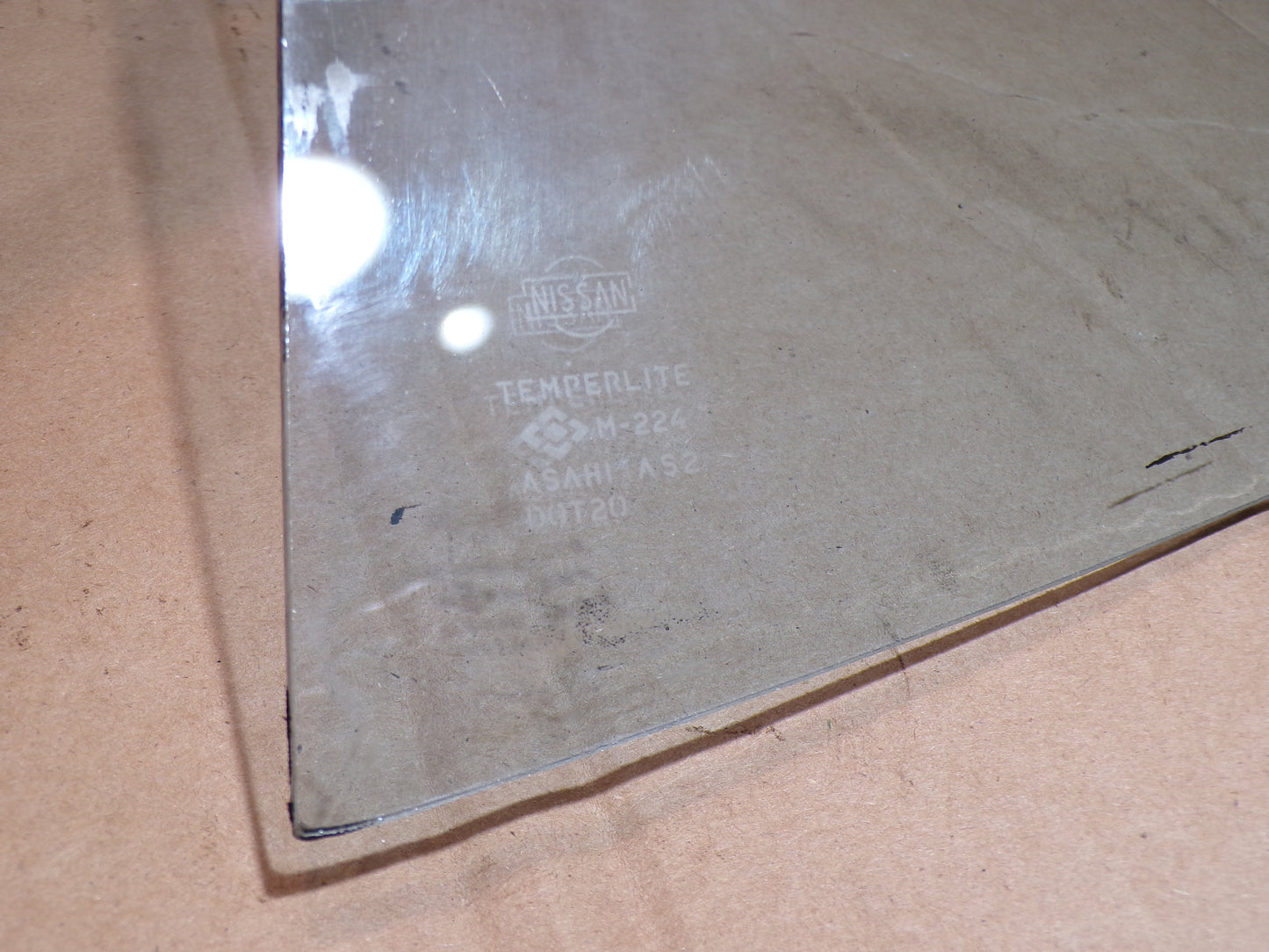 Datsun 240Z Series One Blue Tint Drivers Side Rear Quarter Window Glass