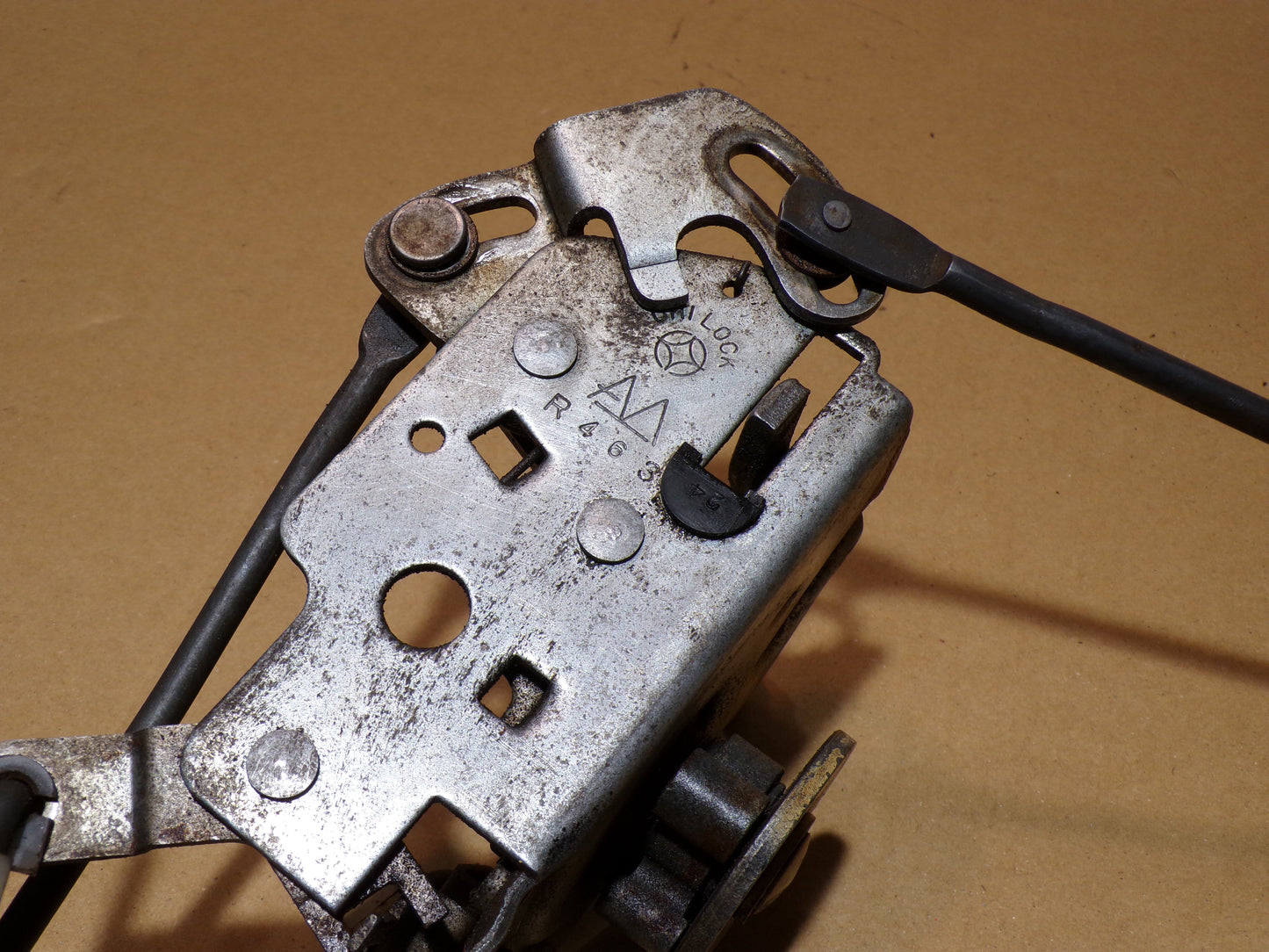 Datsun 280Z Passenger Door Lock + Rods Assembly