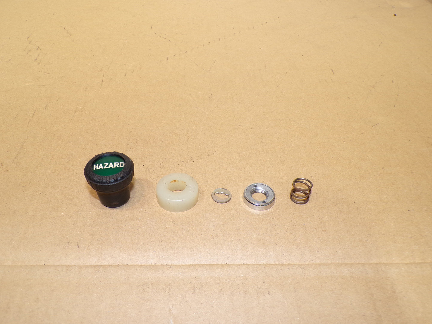 Datsun 240Z Hazard/Flashers Switch Knob, Spring and Washers