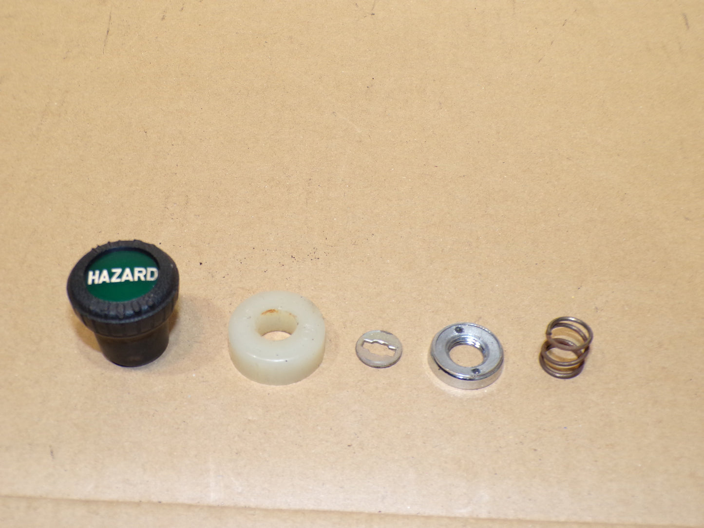 Datsun 240Z Hazard/Flashers Switch Knob, Spring and Washers