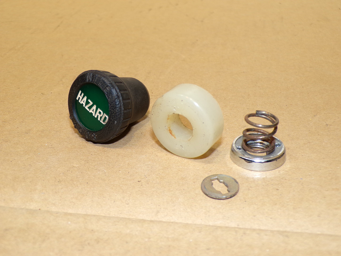 Datsun 240Z Hazard/Flashers Switch Knob, Spring and Washers