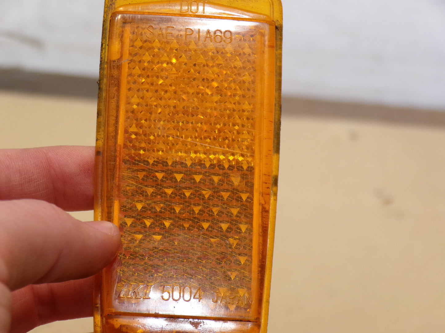 Datsun 240Z Front Side Marker Amber Lens and Trim