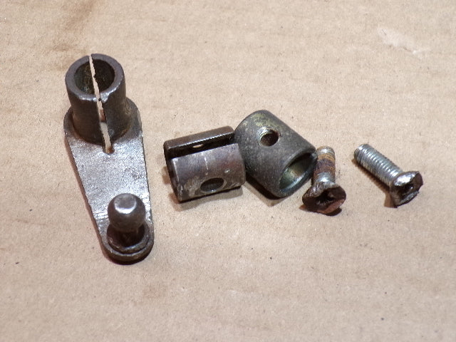 Datsun 280ZX Engine Throttle Shaft Crank, Spacers and Fasteners