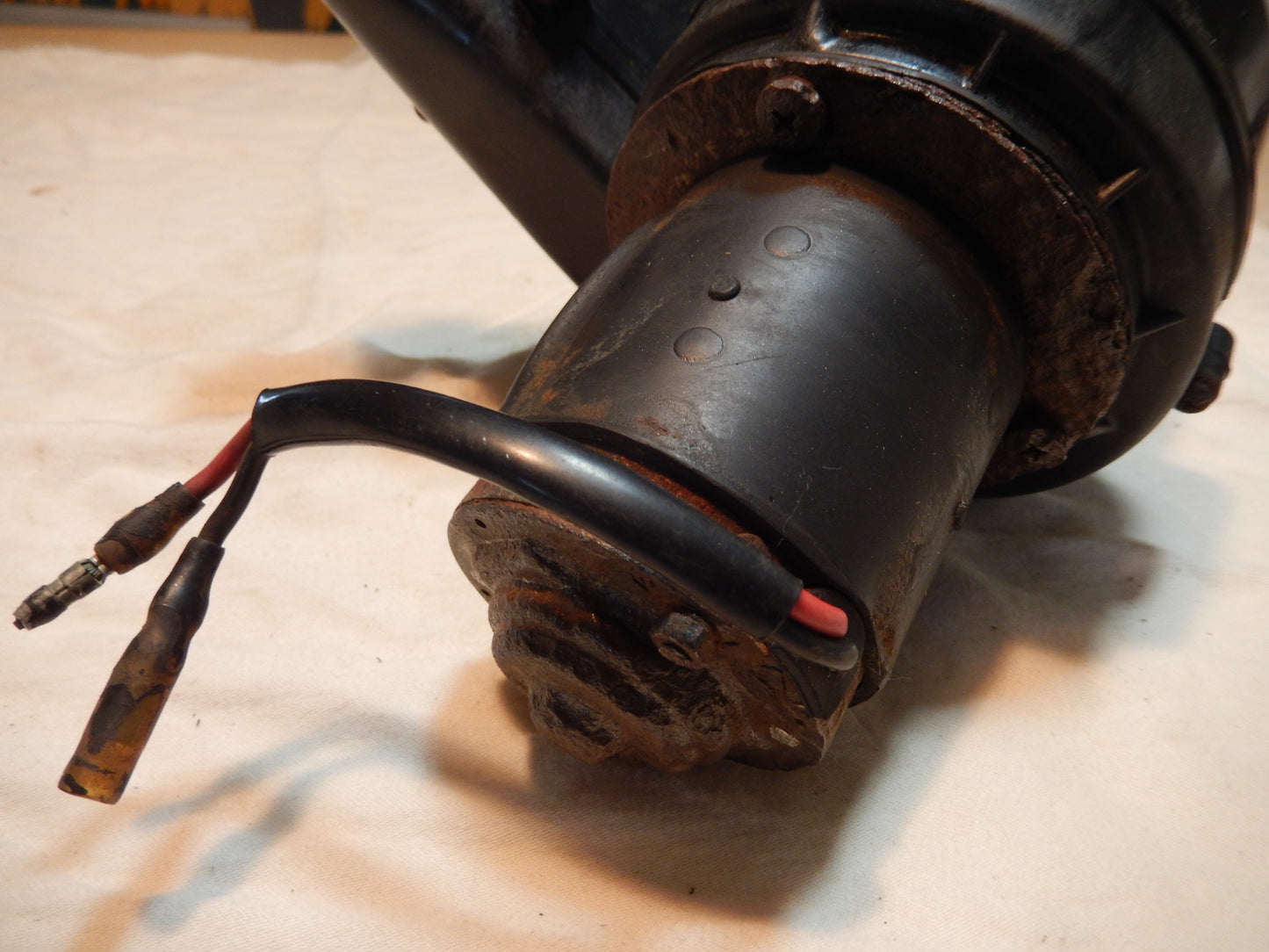 Datsun 280Z Engine Head Cooling Fan Case and Motor