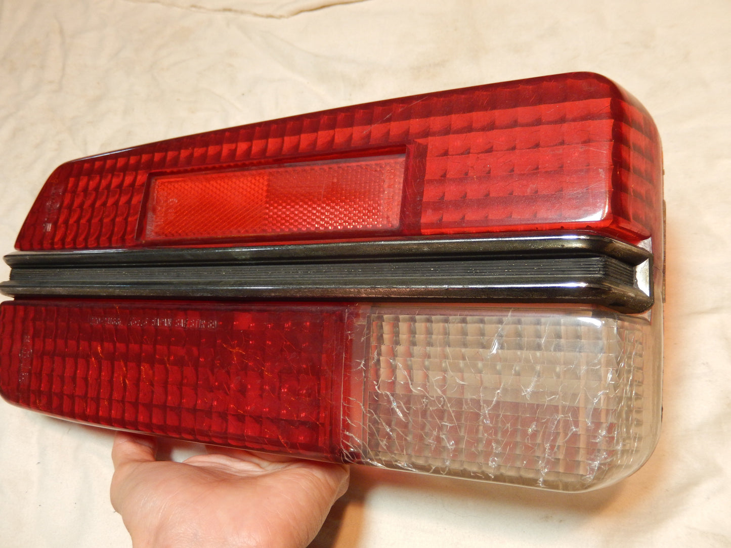 Datsun 240Z Passenger Side Rear Tail Light Lens with Perfect Center Trim