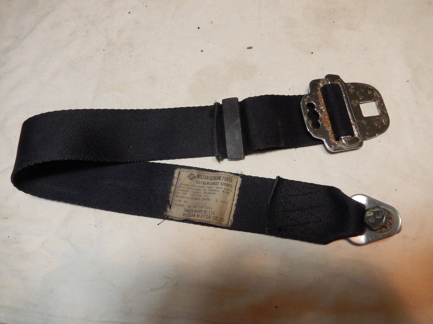 Datsun 240Z Series One Clip Pin Buckle Shoulder Belt