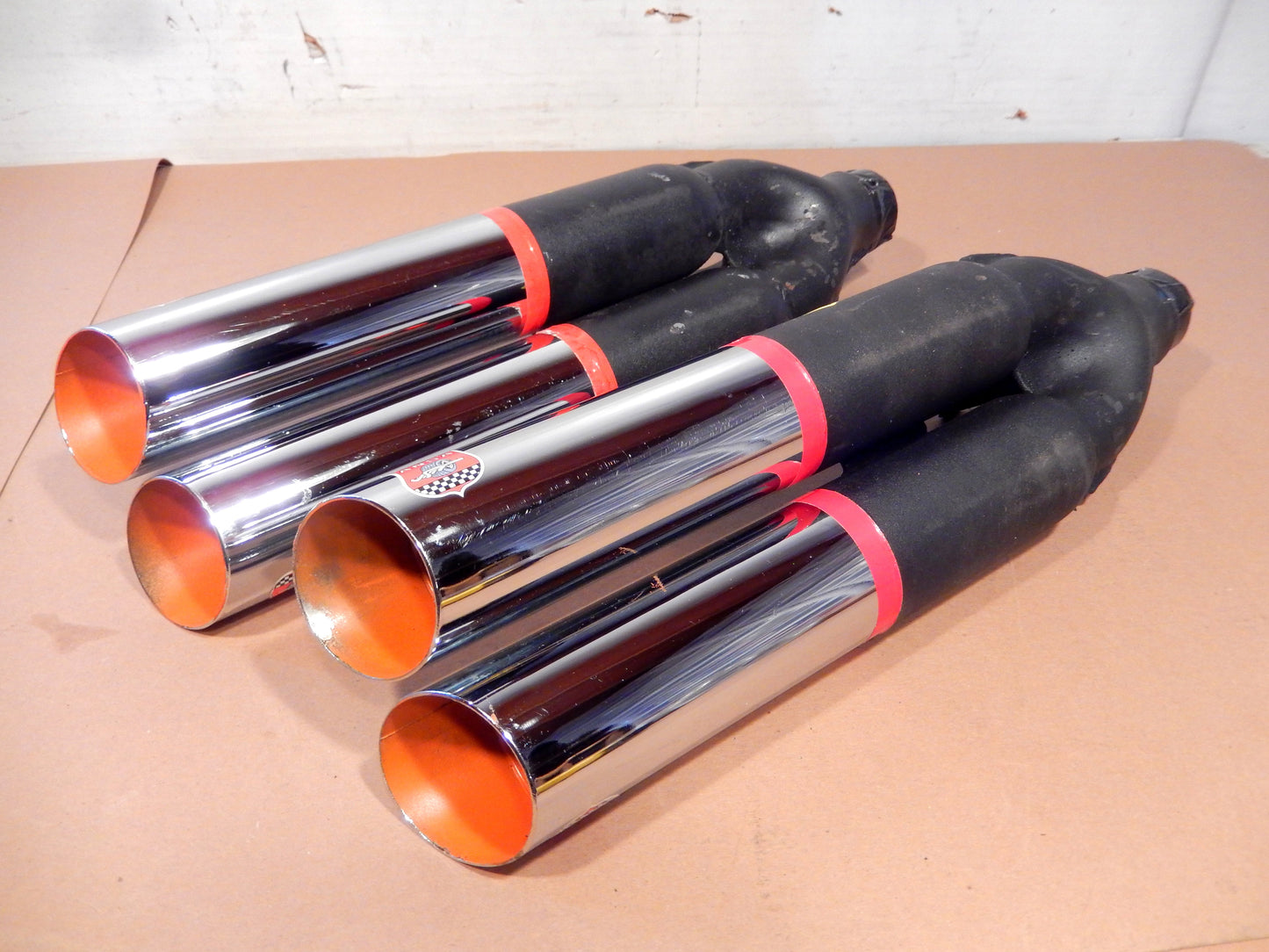 ANSA NOS Pair of Maserati Twin Slant Cut Exhaust Tips SKU # T212