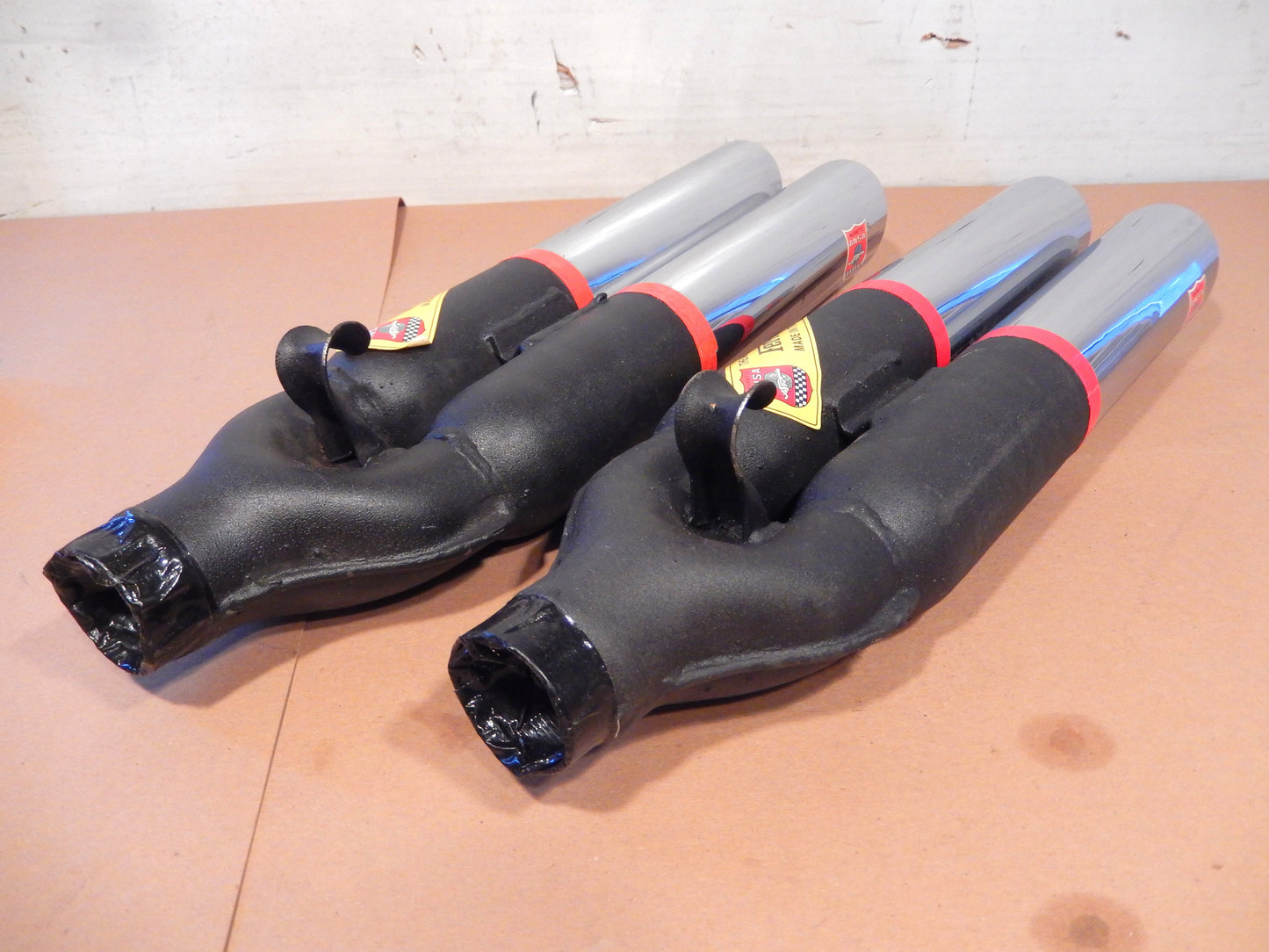 ANSA NOS Pair of Maserati Twin Slant Cut Exhaust Tips SKU # T212