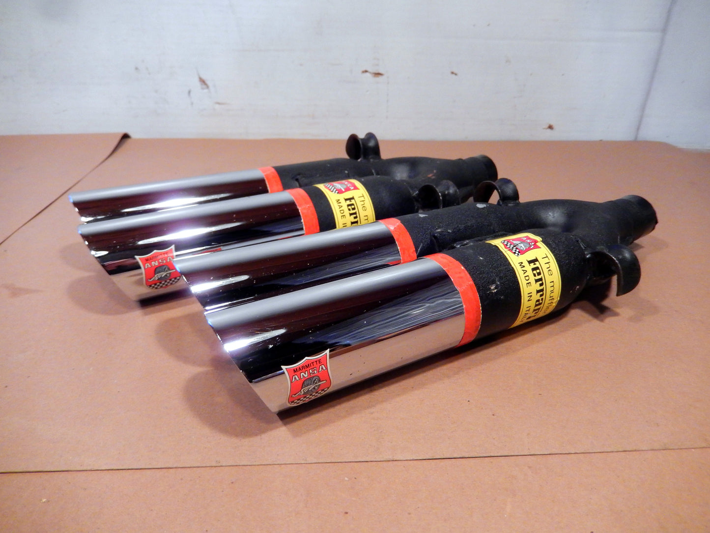 ANSA NOS Pair of Twin Slant Cut Exhaust Tips SKU # 637