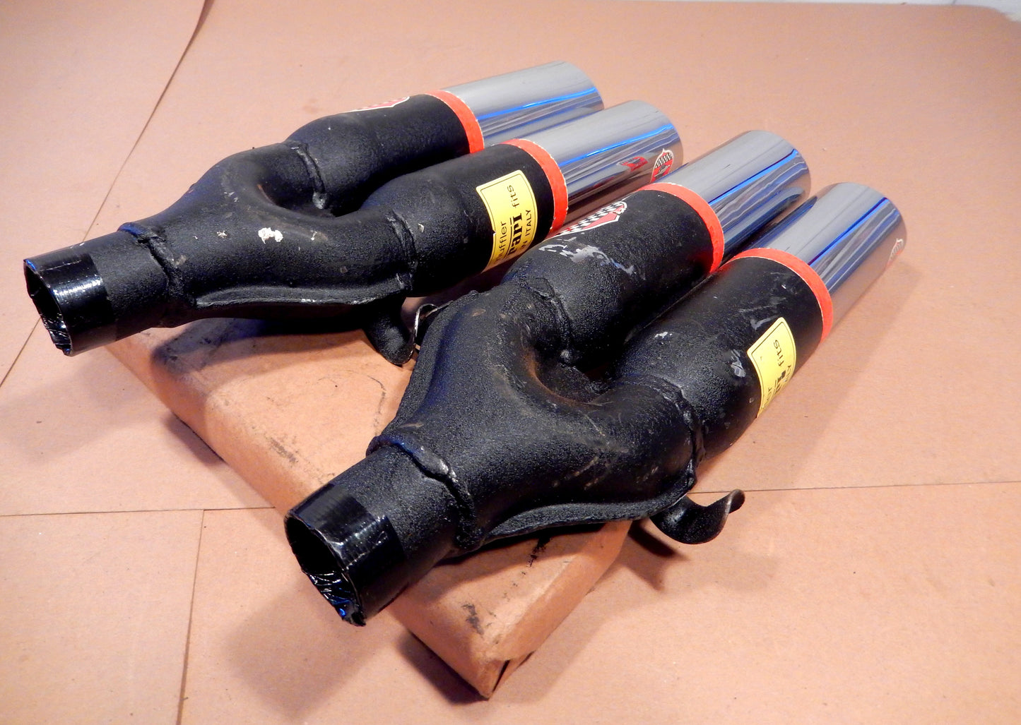 ANSA NOS Pair of Twin Slant Cut Exhaust Tips SKU # 637