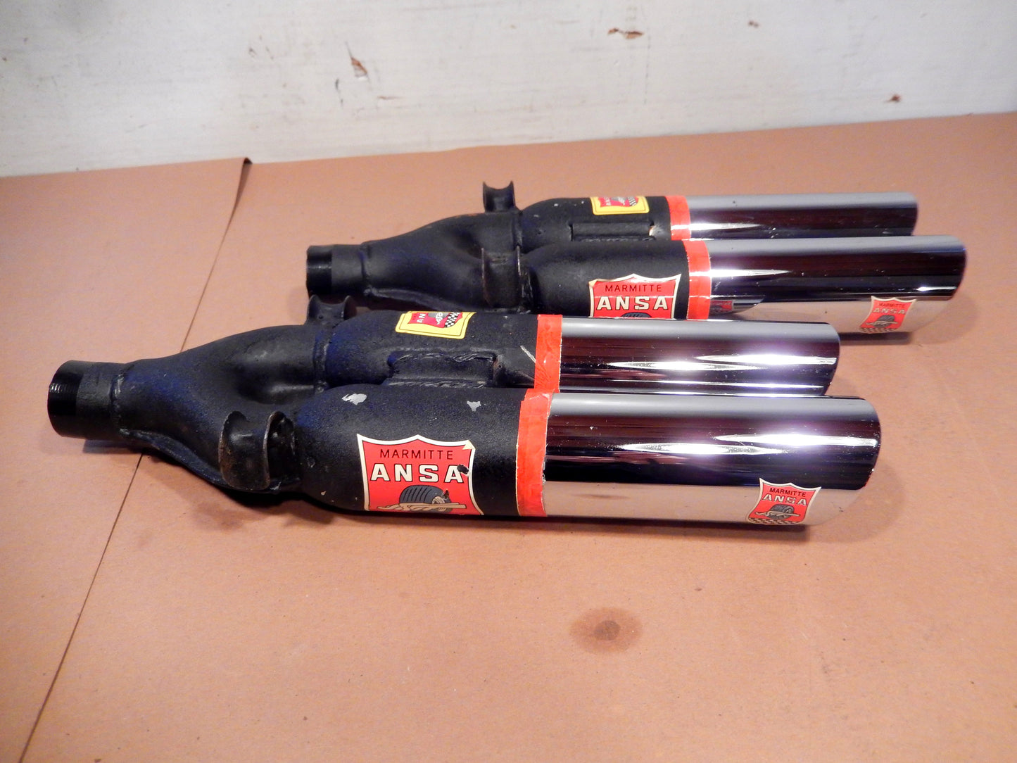 ANSA NOS Pair of Twin Slant Cut Exhaust Tips SKU # 637