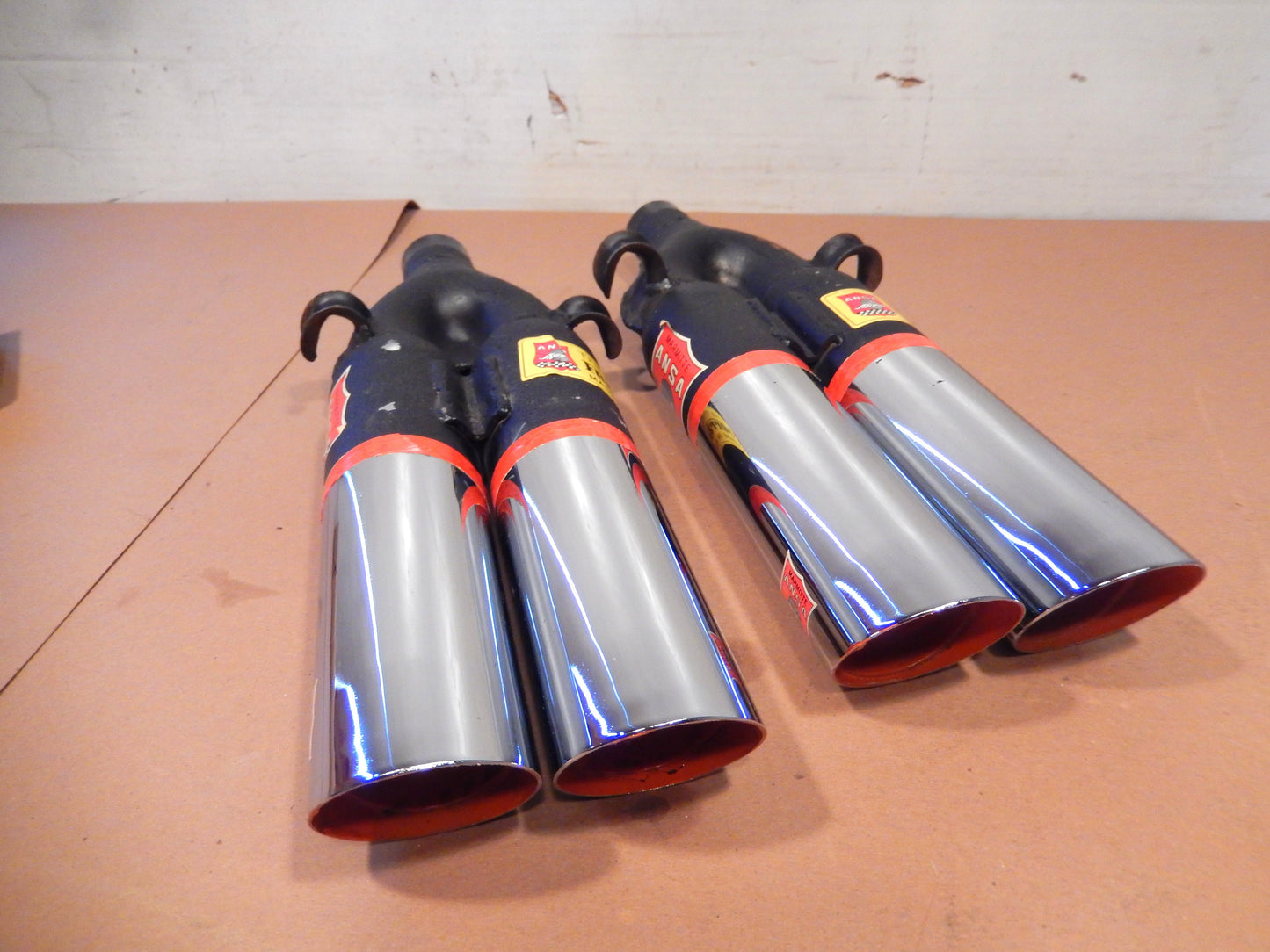 ANSA NOS Pair of Twin Slant Cut Exhaust Tips SKU # 637