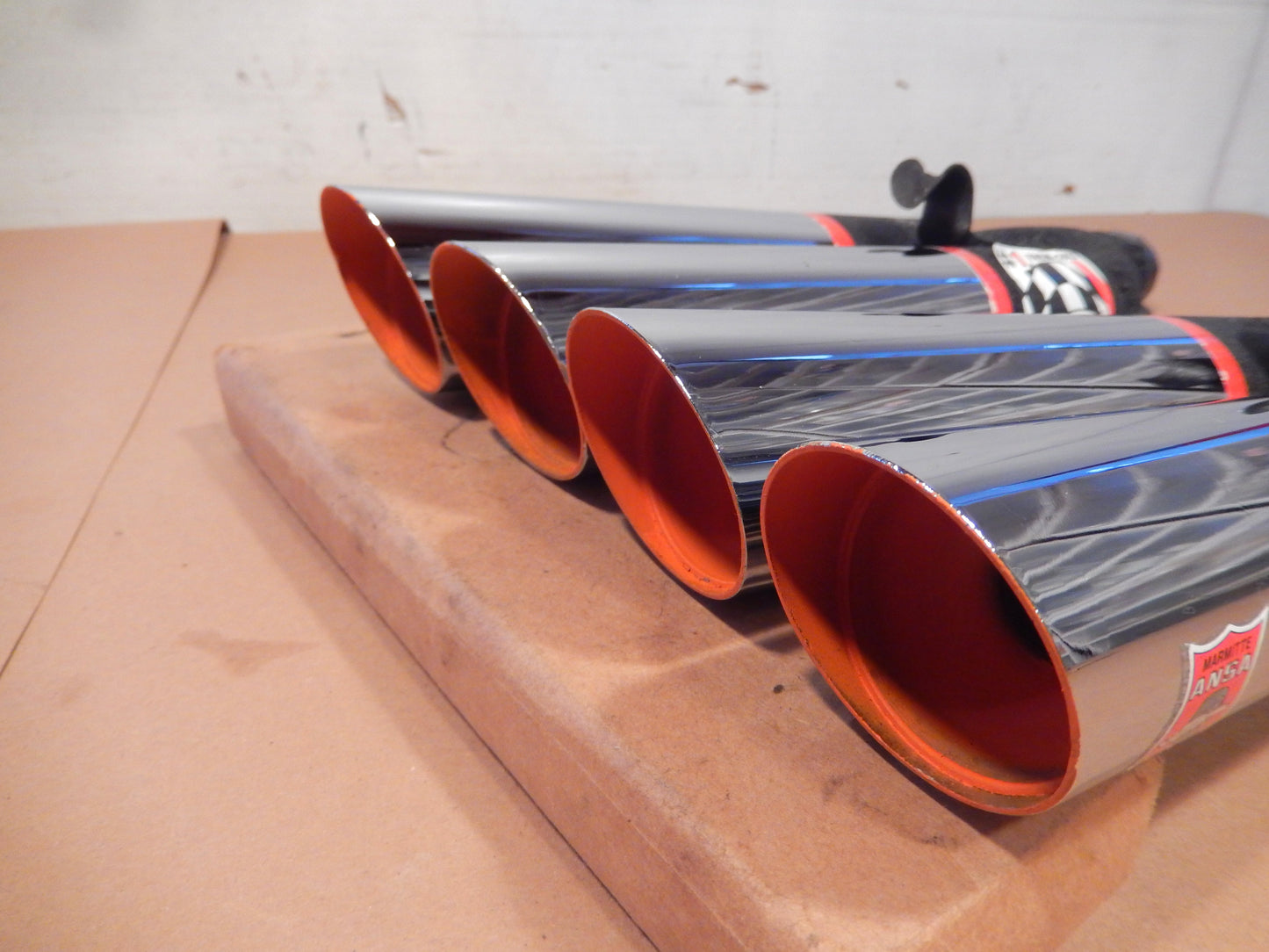 ANSA NOS Pair of Twin Slant Cut Exhaust Tips SKU # T568