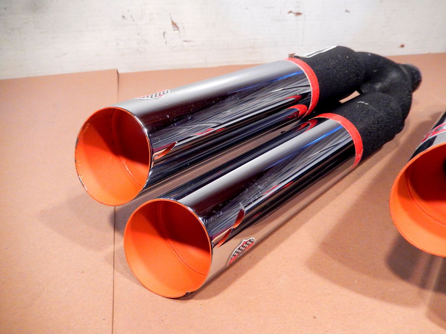 ANSA NOS Pair of Twin Slant Cut Exhaust Tips SKU # T568