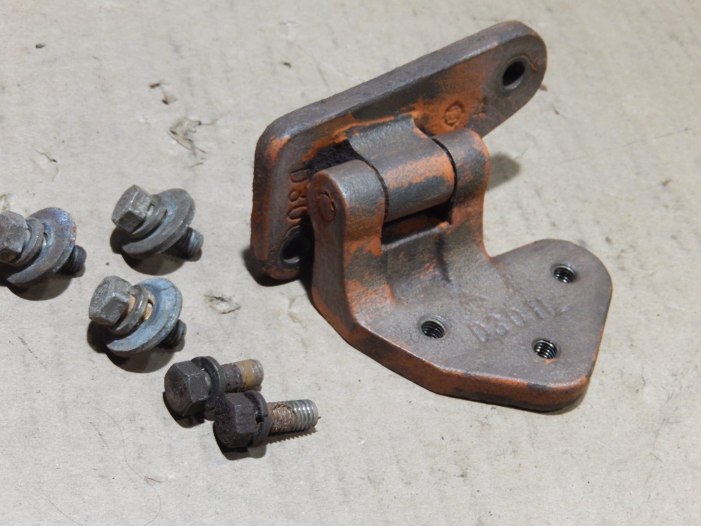 Datsun 240Z Upper Drivers Side Door Hinge and Bolt Set