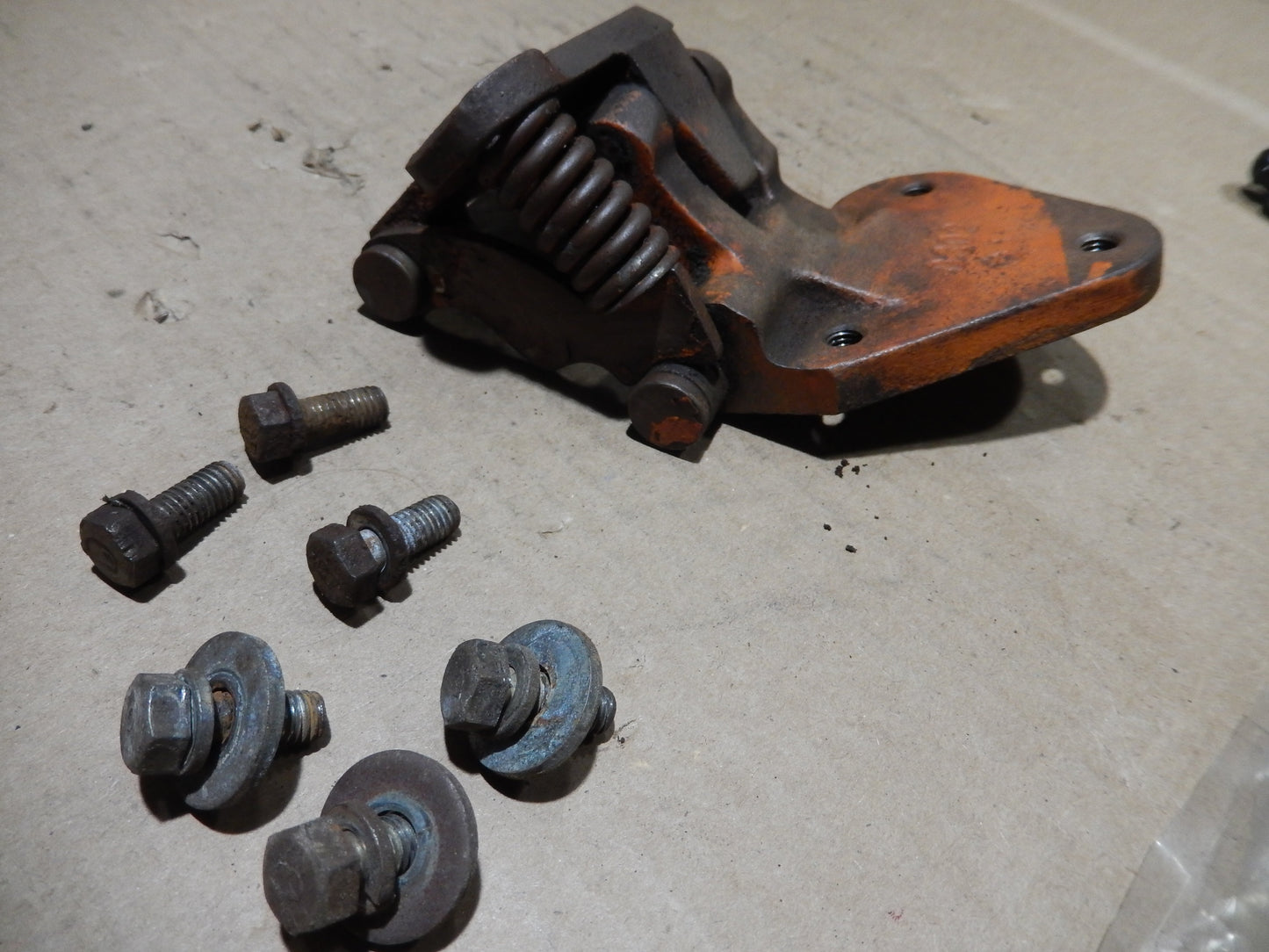 Datsun 240Z Lower Drivers Side Door Hinge and Bolt Set