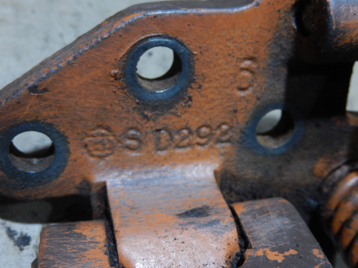 Datsun 240Z Lower Drivers Side Door Hinge and Bolt Set