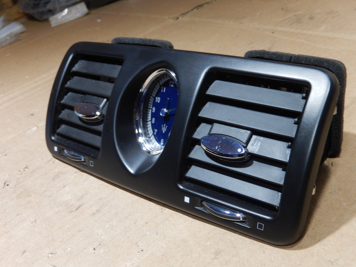 Maserati M139 Center Upper Dashboard Vent and Clock Panel