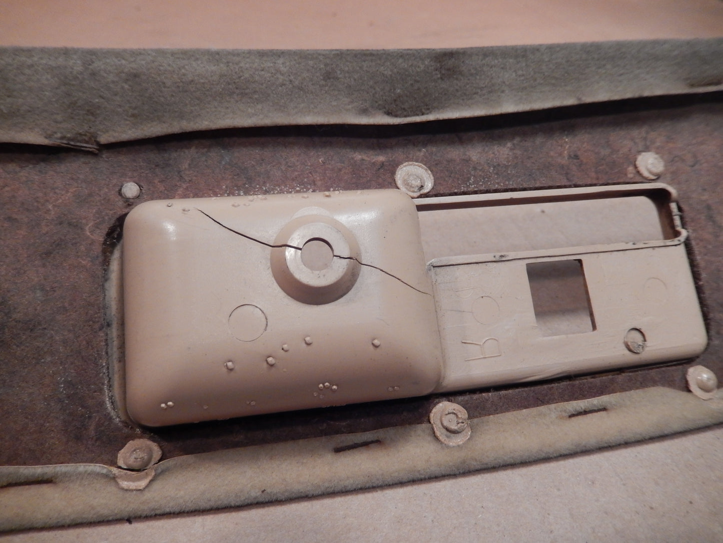 Datsun 280ZX Passengers Side T-Roof Panel Interior Lock Cover