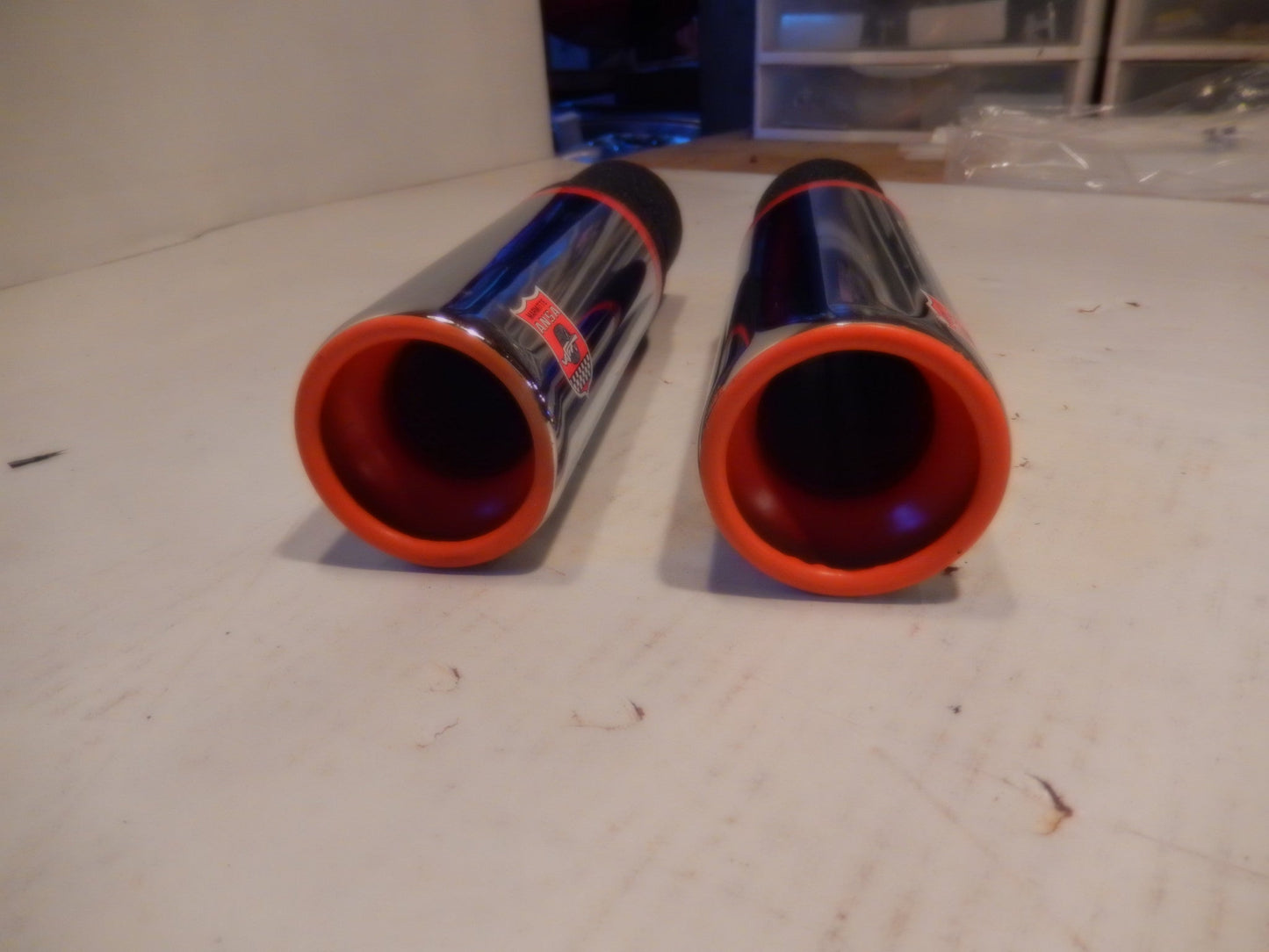 ANSA OEM Vintage Pair of NOS Exhaust Tips Typo 6029