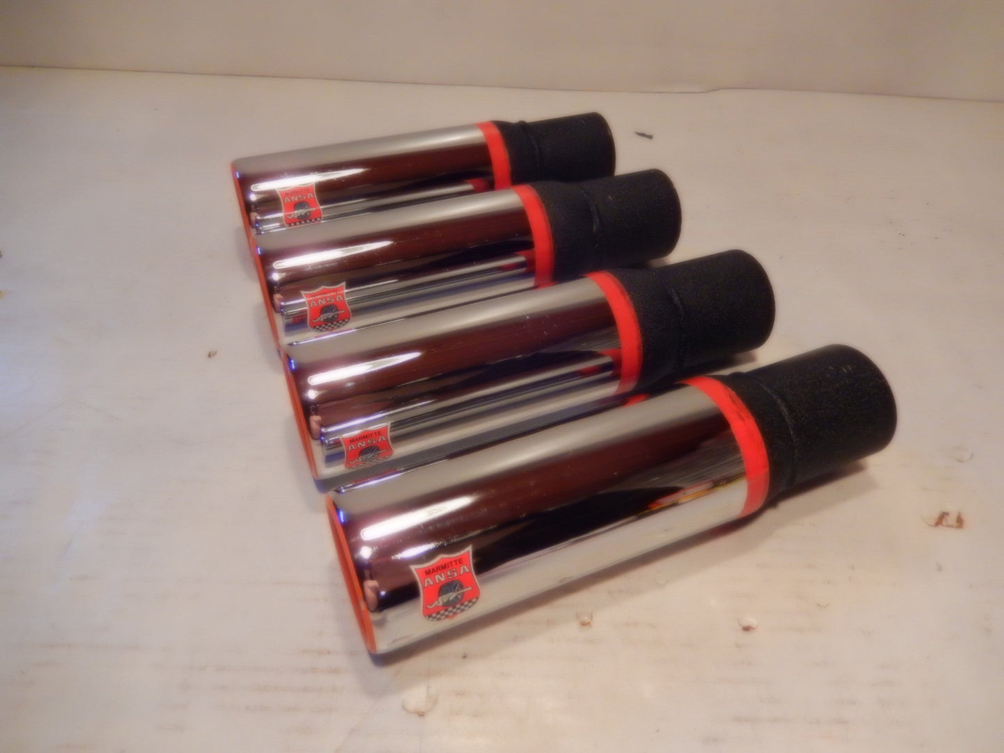 ANSA OEM Vintage Set of Four NOS Exhaust Tips Typo 5729