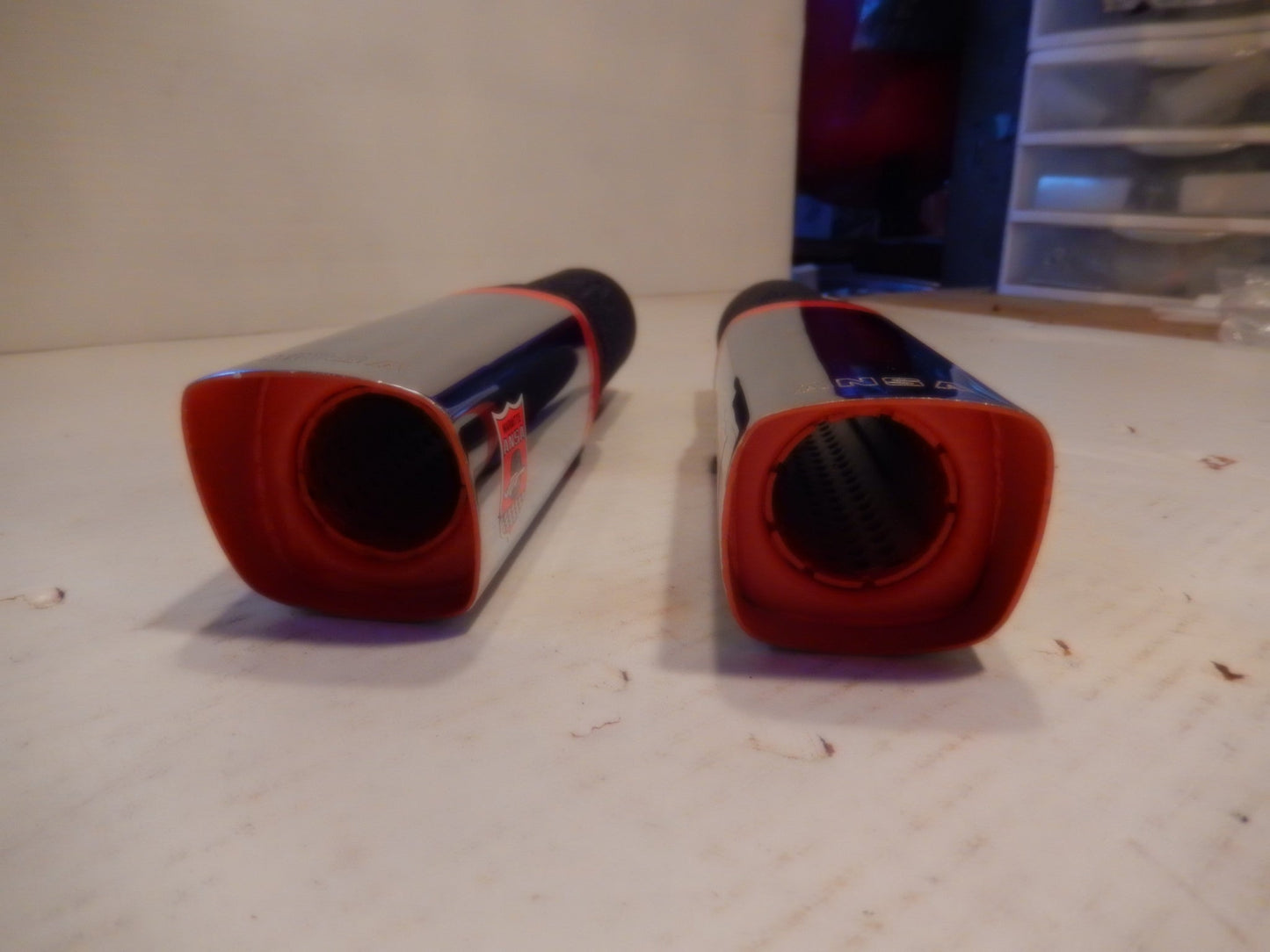 ANSA OEM Vintage Pair of NOS Square Exhaust Tips Typo TQ5127