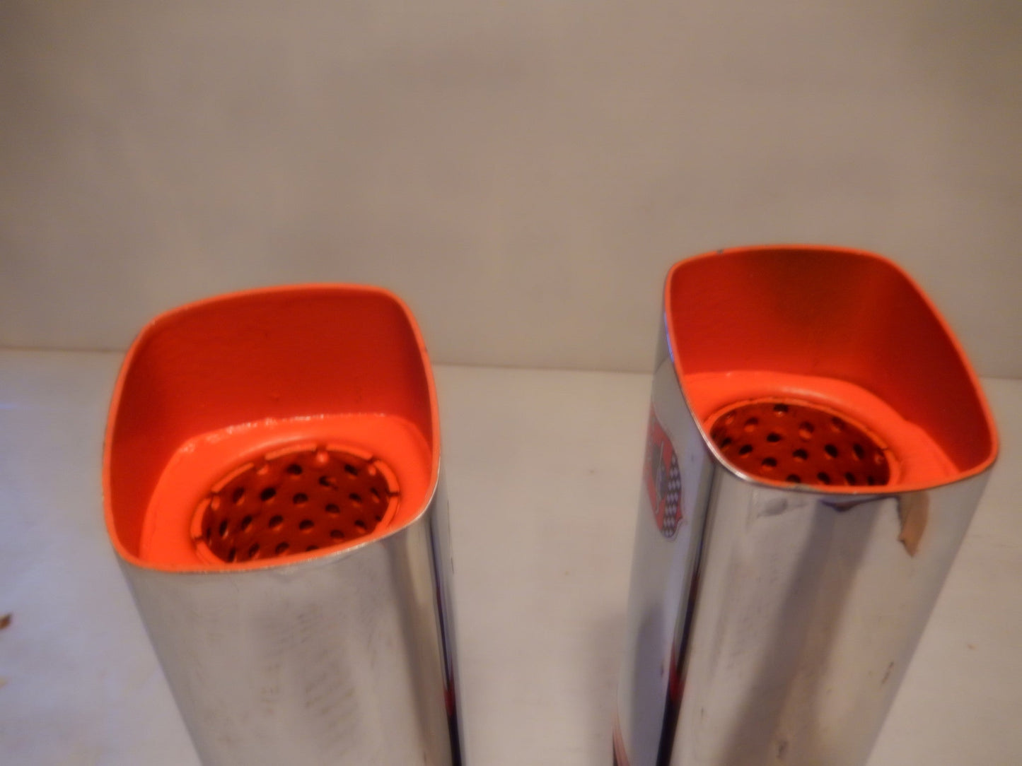 ANSA OEM Vintage Pair of NOS Square Exhaust Tips Typo TQ5127