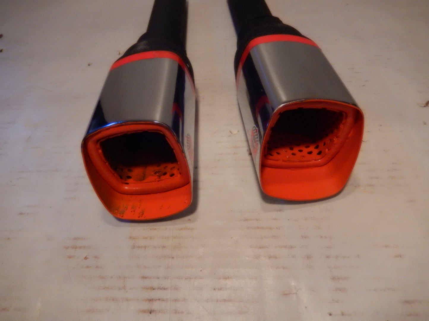 ANSA OEM Vintage Pair of NOS Square Exhaust Tips Typo TQ4229