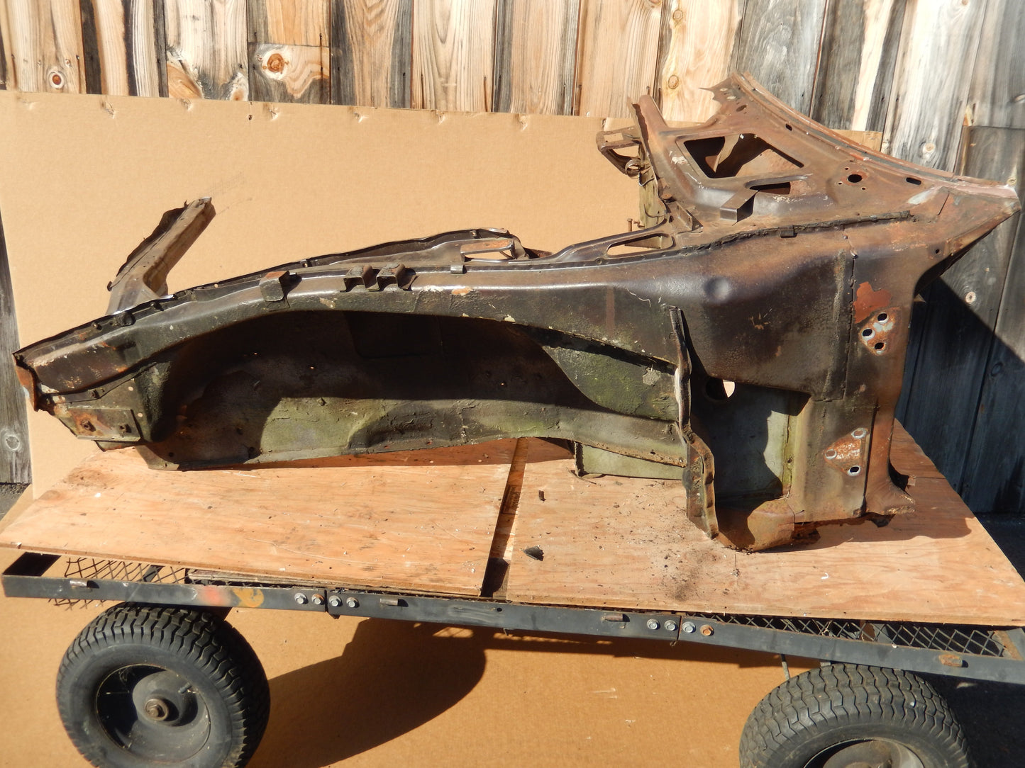 Datsun 240Z 1972 Front Drivers Inner Fender/Frame Body Cut