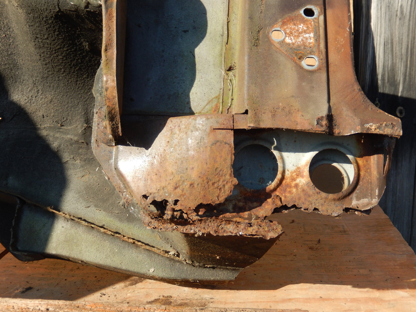 Datsun 240Z 1972 Front Drivers Inner Fender/Frame Body Cut