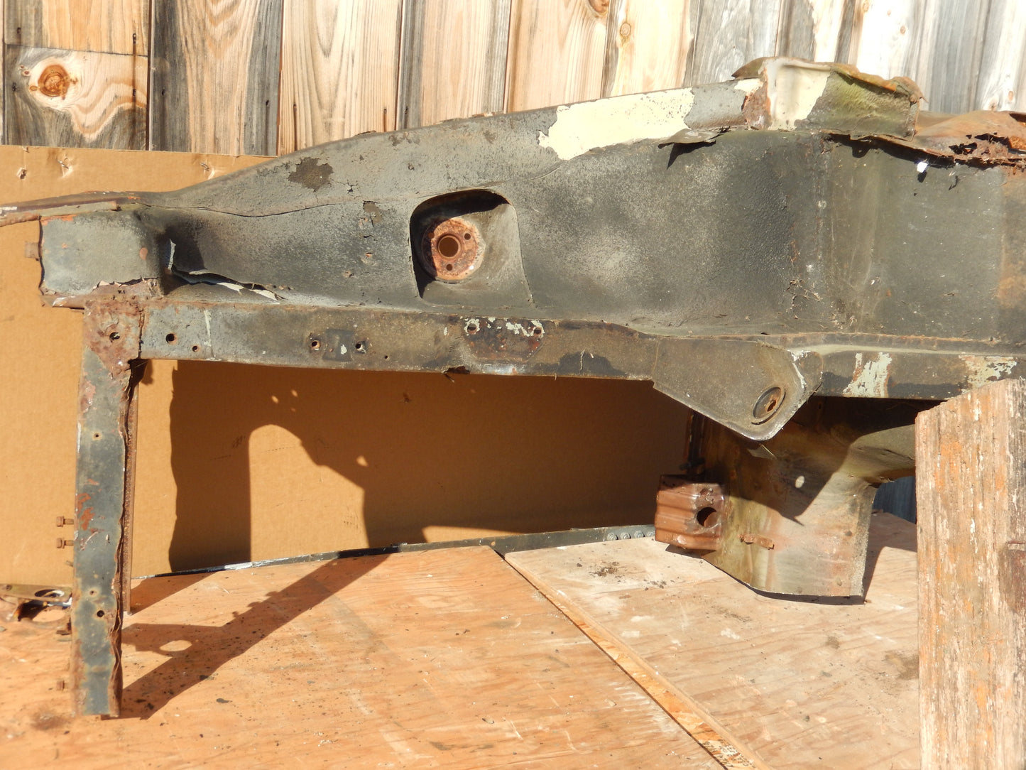 Datsun 240Z 1972 Front Drivers Inner Fender/Frame Body Cut