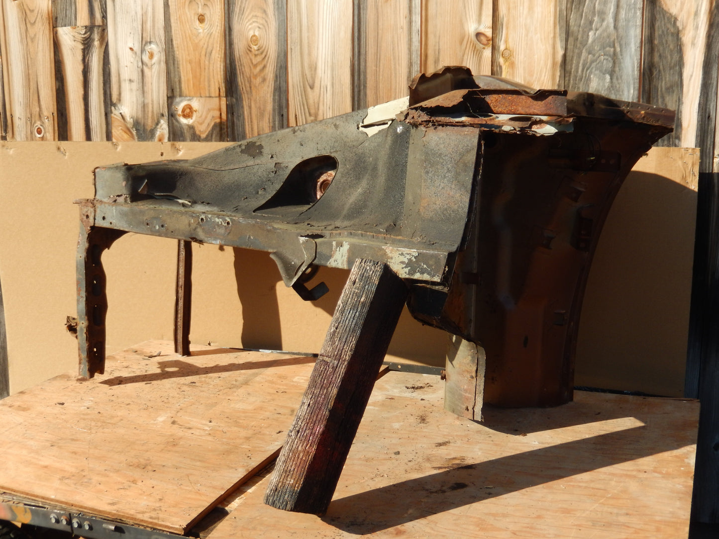 Datsun 240Z 1972 Front Drivers Inner Fender/Frame Body Cut
