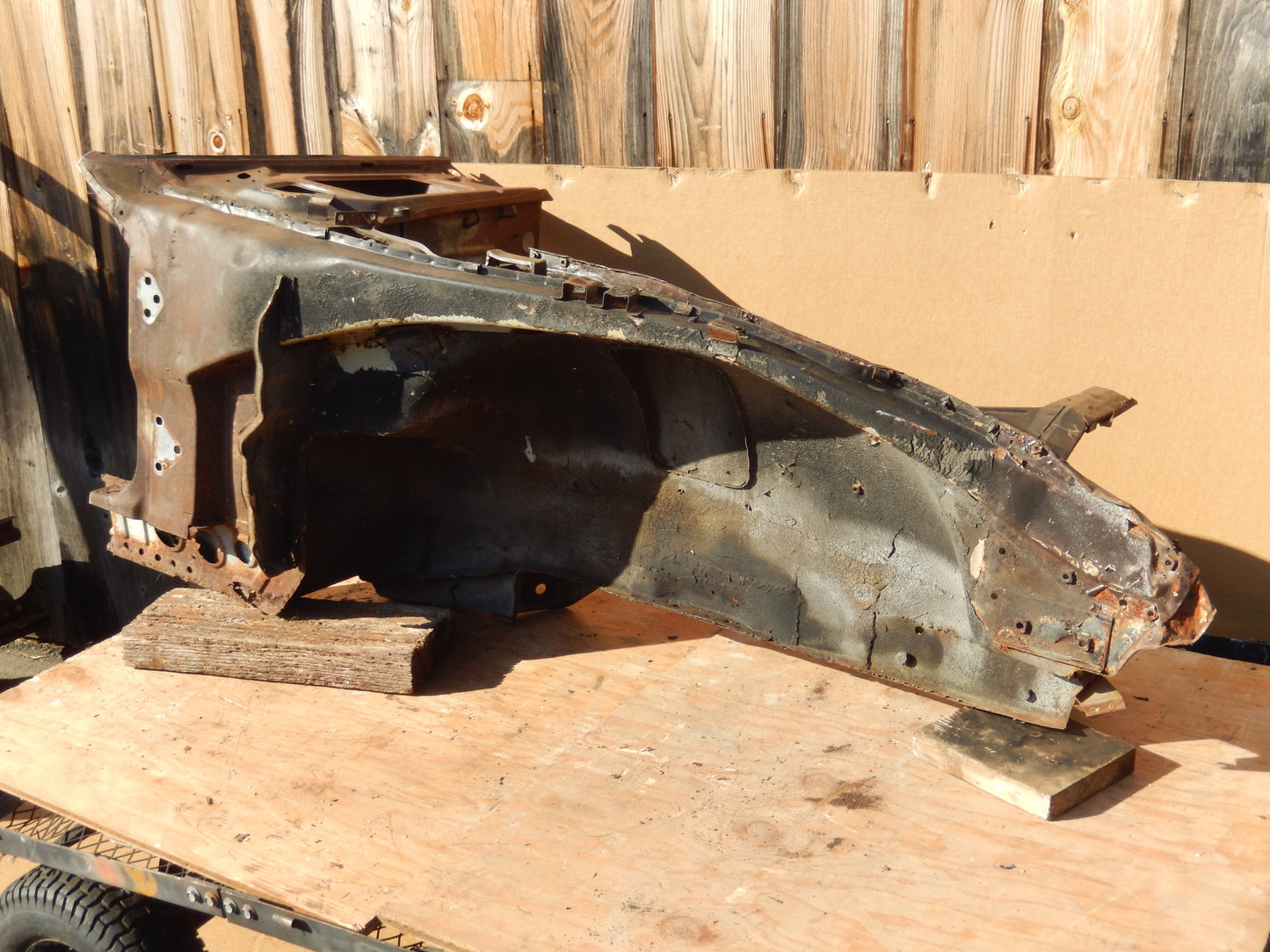 Datsun 240Z 1972 Front Passengers Inner Fender/ Frame Body Cut