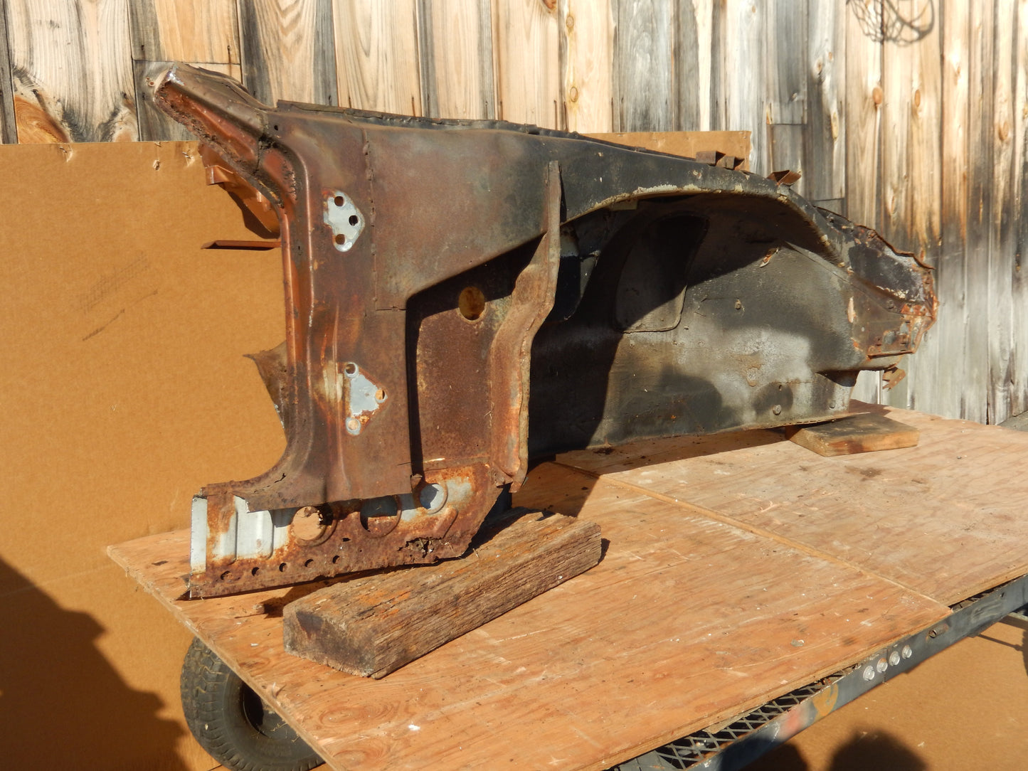 Datsun 240Z 1972 Front Passengers Inner Fender/ Frame Body Cut