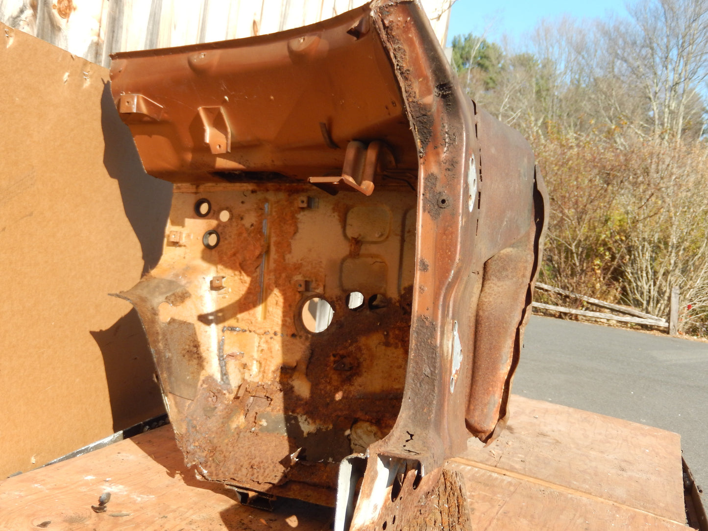 Datsun 240Z 1972 Front Passengers Inner Fender/ Frame Body Cut