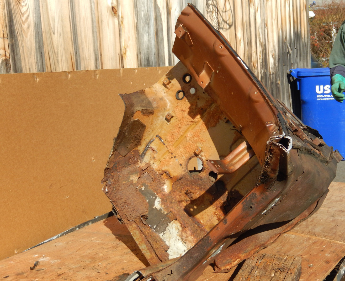 Datsun 240Z 1972 Front Passengers Inner Fender/ Frame Body Cut
