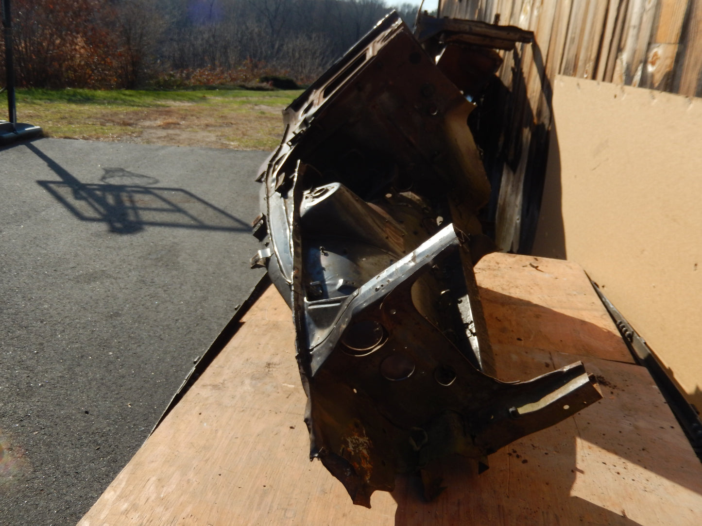 Datsun 240Z 1972 Front Passengers Inner Fender/ Frame Body Cut