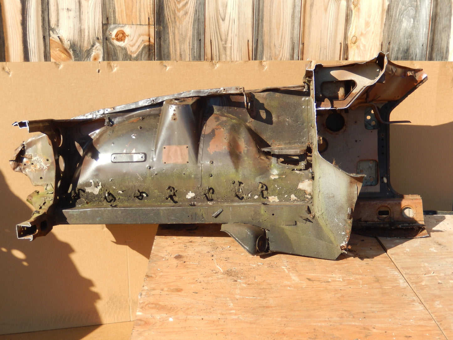 Datsun 240Z 1972 Front Passengers Inner Fender/ Frame Body Cut