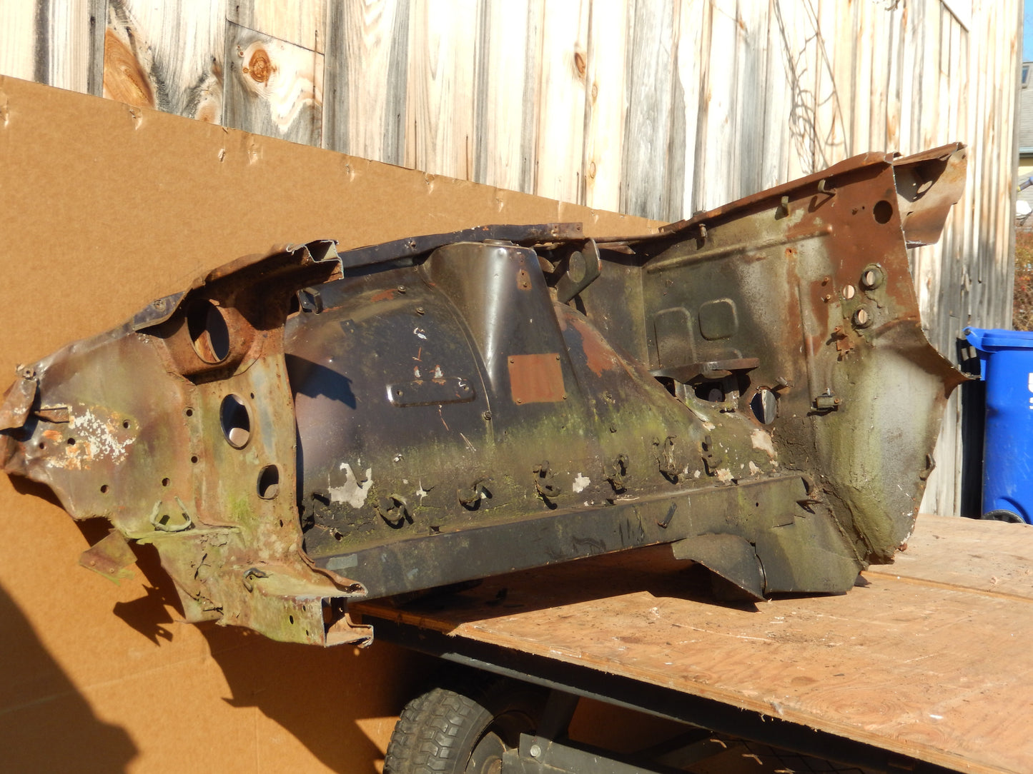 Datsun 240Z 1972 Front Passengers Inner Fender/ Frame Body Cut