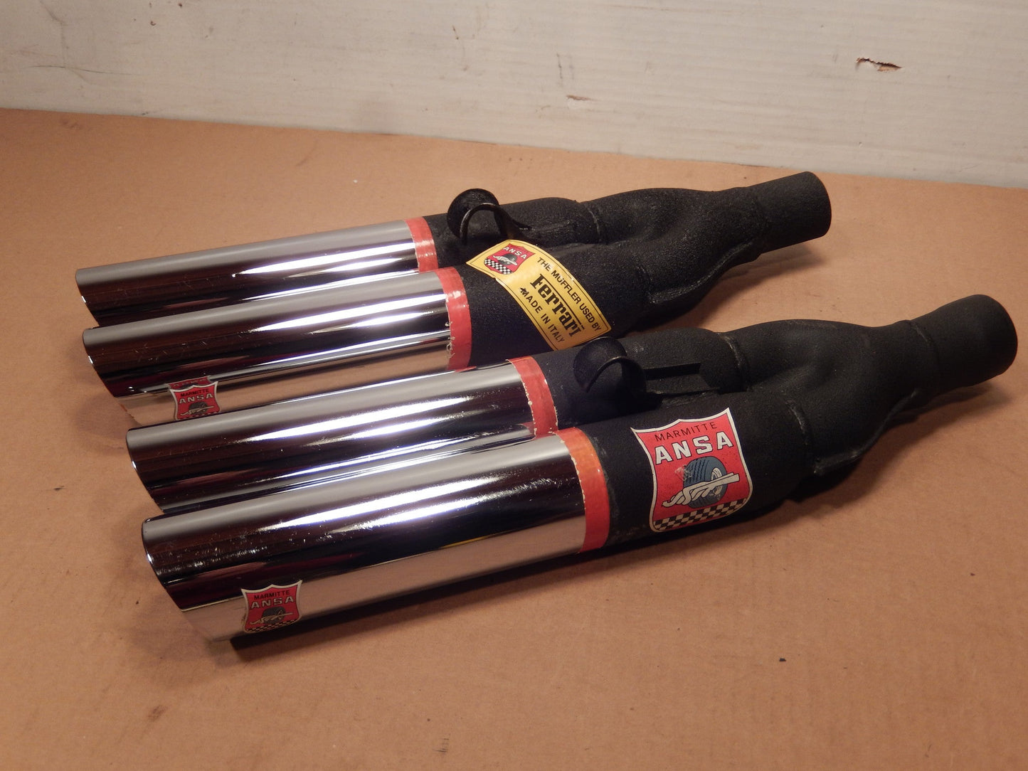 ANSA OEM NOS Pair of Twin Slant Cut Exhaust Tips SKU # 71