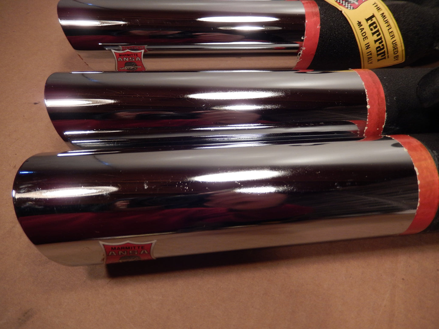 ANSA OEM NOS Pair of Twin Slant Cut Exhaust Tips SKU # 71