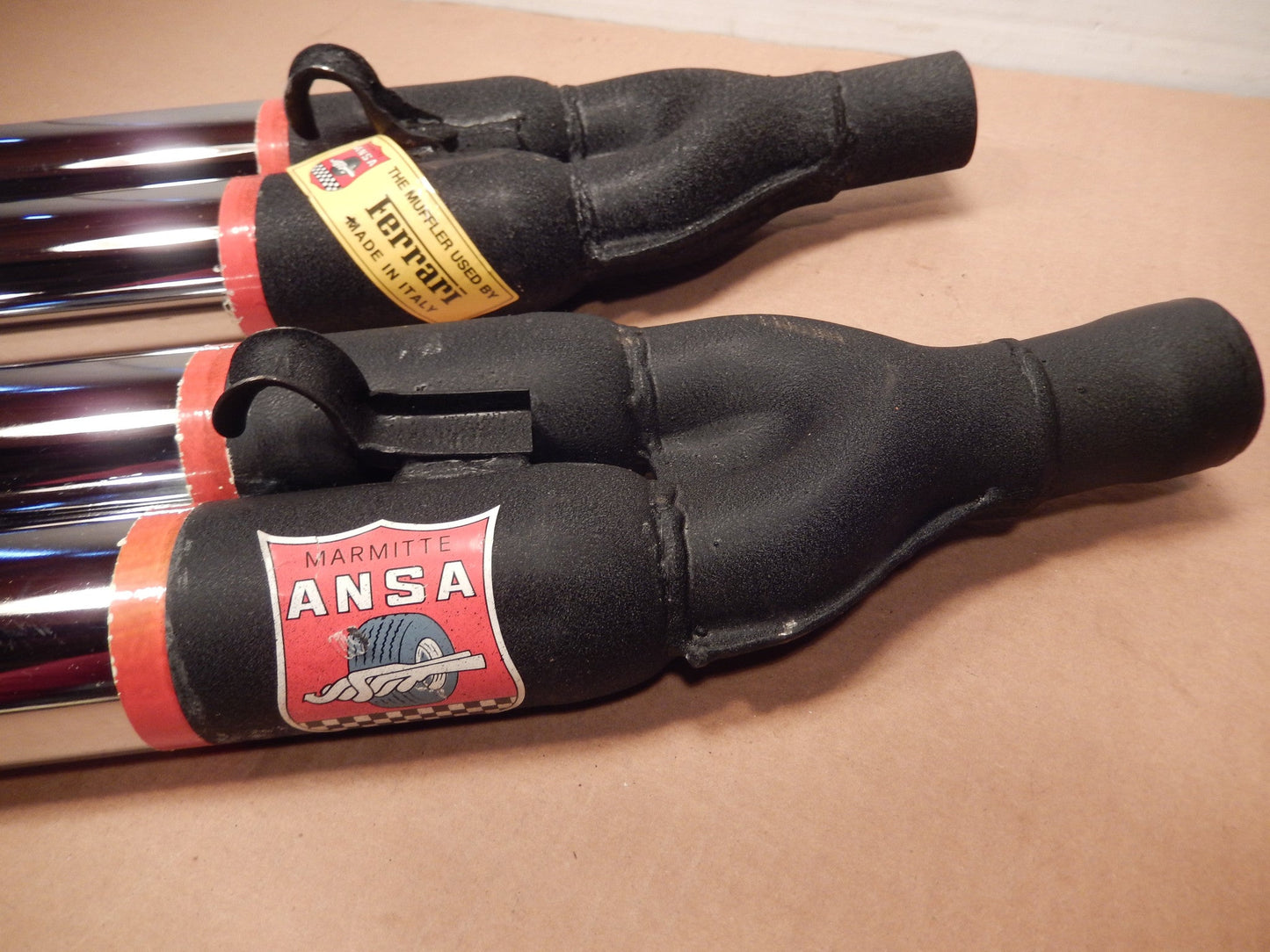 ANSA OEM NOS Pair of Twin Slant Cut Exhaust Tips SKU # 71