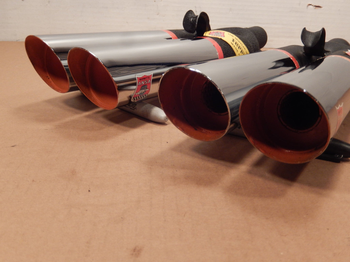 ANSA OEM NOS Pair of Twin Slant Cut Exhaust Tips SKU # 71