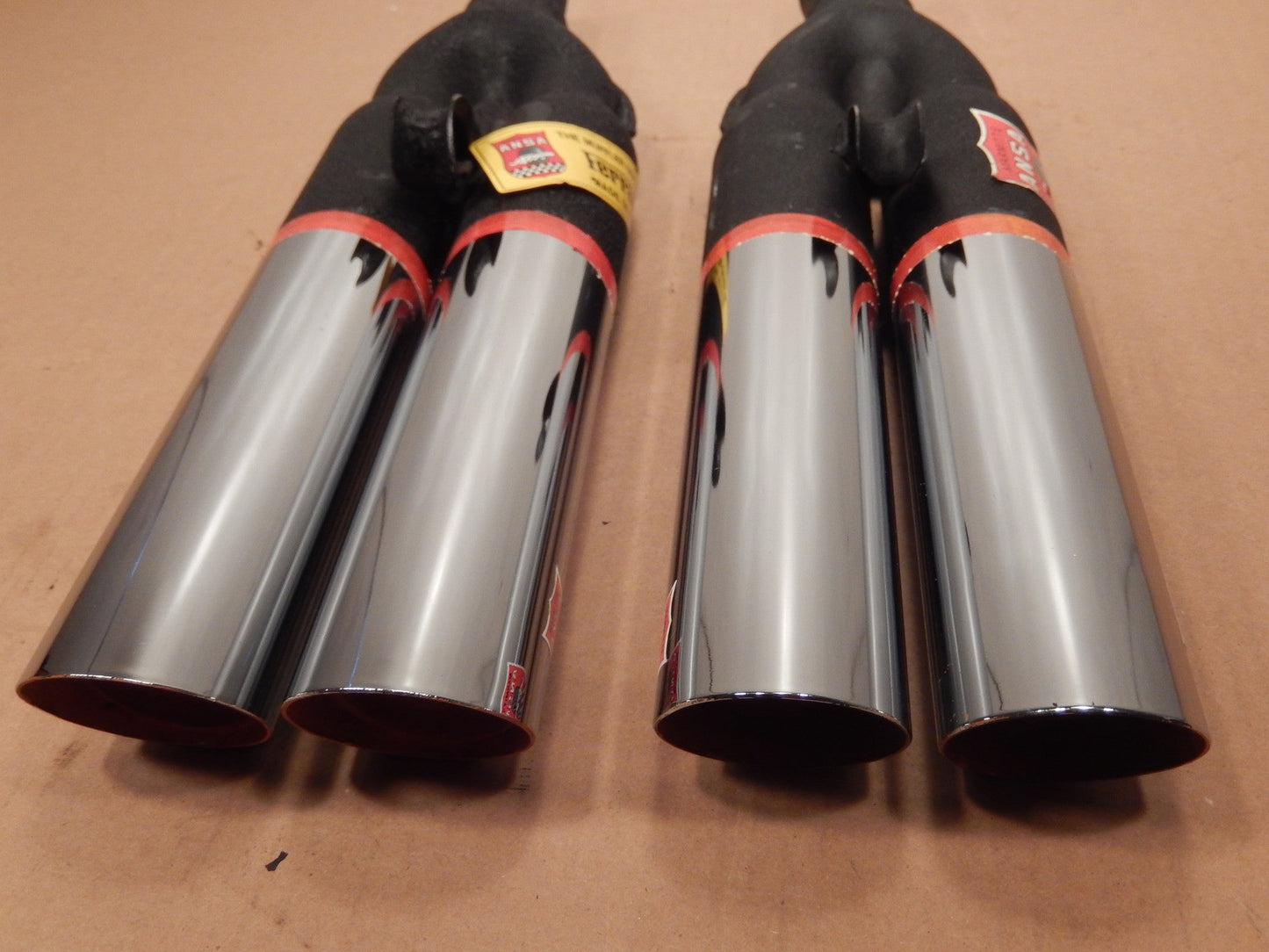 ANSA OEM NOS Pair of Twin Slant Cut Exhaust Tips SKU # 71