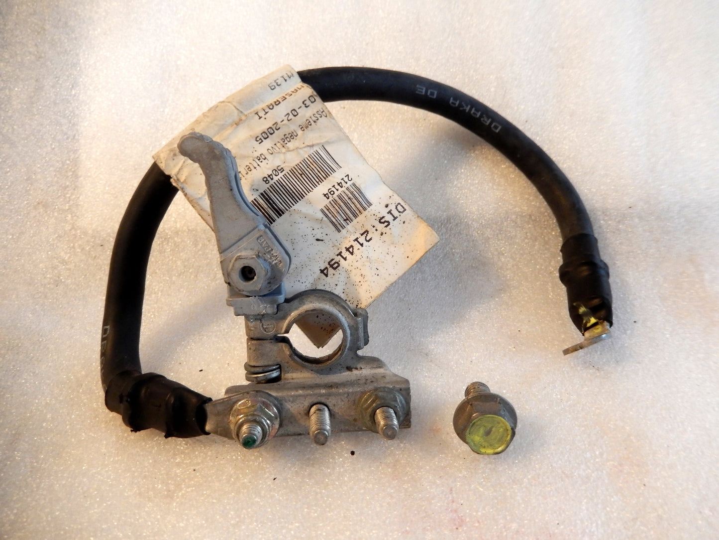 Maserati Quattroporte M139 Negative Battery Cable
