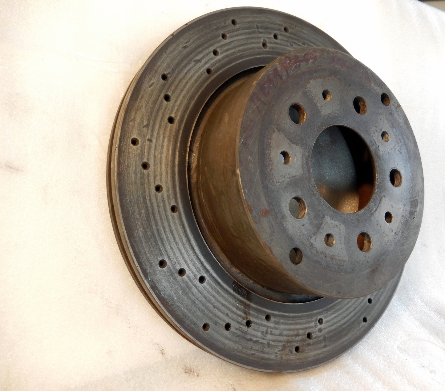 Maserati Quattroporte Rear Passenger Side Vent Drilled Brake Rotor