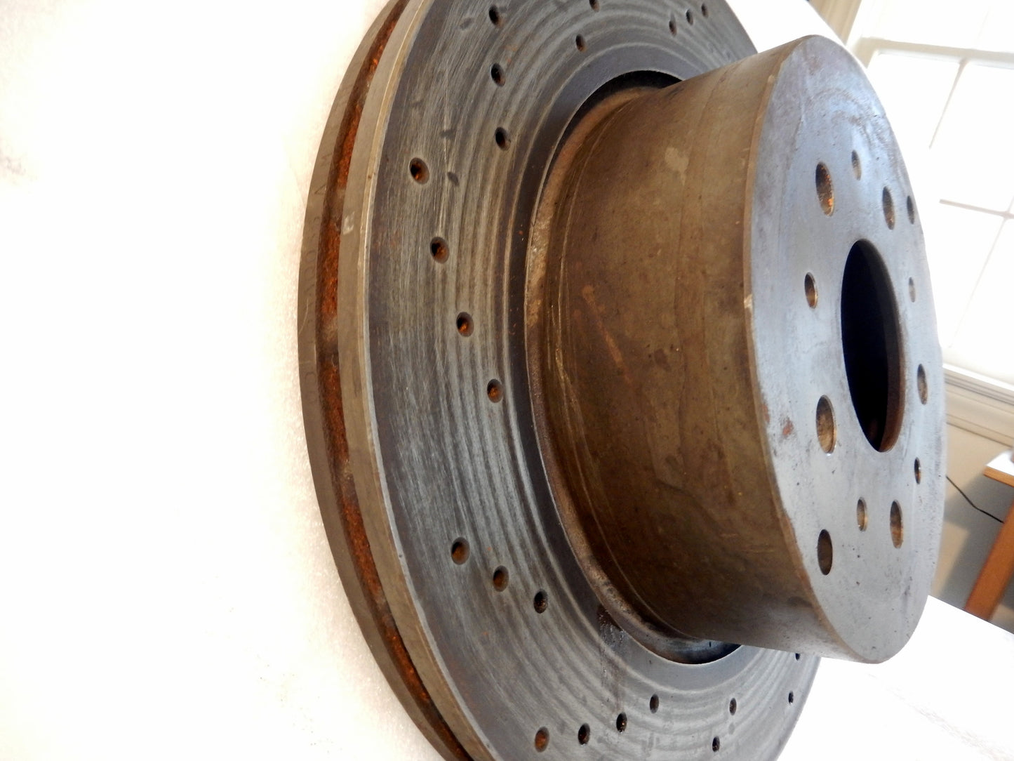 Maserati Quattroporte Rear Passenger Side Vent Drilled Brake Rotor