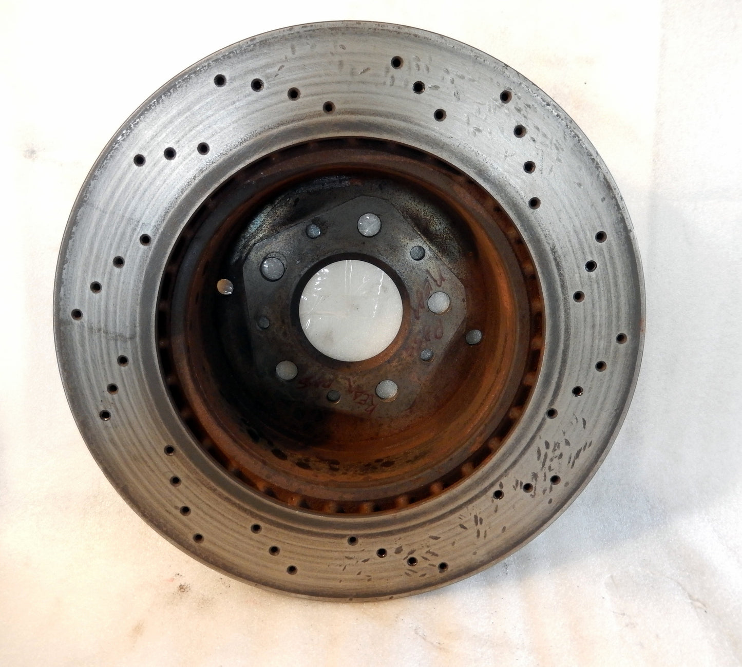 Maserati Quattroporte Rear Passenger Side Vent Drilled Brake Rotor