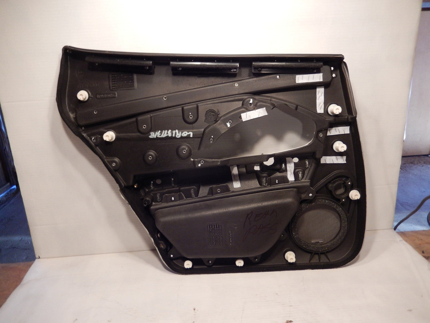 Maserati Quattroporte M-139 OEM Black / Gray Rear Passengers Interior Door Panel